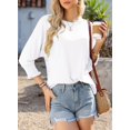 thumbnail image 4 of Blusa Dokotoo White para mujer de manga corta a la moda 2024, 4 of 6