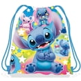 thumbnail image 4 of 5/30 piezas Disney Pink Lilo Stitch Theme Bolsa de cordón no tejida con tema Lilo & Stitch Bolsa de regalo para fiesta de cumpleaños para niño y niña Suministros para baby shower, 4 of 5