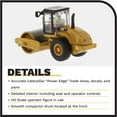 thumbnail image 4 of CAT Caterpillar CS56 Smooth Drum Vibratory Soil Compactor with Operator 1/87 (HO) Scale Diecast Model by Diecast Masters, 4 of 9