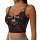 thumbnail image 2 of Balery Vintage Butterfly Flower Skull Sujetadores deportivos con espalda cruzada para mujer, acolchados, sin costuras, de alto impacto, ideales para yoga, gimnasio, entrenamiento y fitness.-Medium, 2 of 8