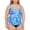 Dancing Palm, variant on Swim Solutions Women's Plus Faux-Tankini One-Piece Swimsuit (20W, Multi)