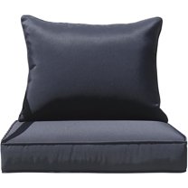 FKS LIFE Outdoor Patio Chair Cushions Set 24"x24" Waterproof Fade Resistant Deep Seat for Chairs and Sofas(2 Set)