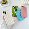 thumbnail image 2 of 3D Stripe Pattern Soft Compatible with iPhone Case (Blue,iPhone 14 Plus), 2 of 8