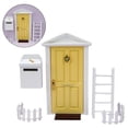 thumbnail image 3 of Kit de puerta de hadas en miniatura para casa de muñecas a escala 1:12, con buzón. Juego de imitación para niños. Modelo de puerta para decoración de jardín de hadas. Regalo para Amarillo, 3 of 8