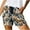 Khaki, variant on Stamzod Oversized Shorts for Women Summer Floral Printing Lightweight Elastic Waist Shorts Casual Loose Drawstring Shorts for Women on Clearance Black A XXL
