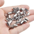 thumbnail image 7 of Fold Over Crimp Ends,100Pcs Stainless Steel Fold Crimp Ends Terminators Clasp Clamp Tips for Necklace Cord, Tassel, Leather Jewelry Making, 7 of 7