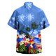 thumbnail image 2 of Camisas Para Hombre Manga Larga Camisa de manga corta con estampado de para fiesta en la playa, informal, a la moda, para primavera/verano, para hombre (Blue, 3XL), 2 of 4