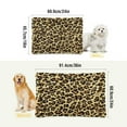 thumbnail image 4 of Qxltty Brown Leopard Ped Pad Wear-resistant and Hard to Bite Through Sleeping Pad for Small Medium Large Dogs Winter Pet Bed 36×24in, 4 of 6