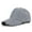 Gray, variant on Opolski Unsiex Baseball Hat Striped Texture Adjustable Buckle Solid Color Long Curled Brim Sun Ponytail Holder Casual Peaked Cap Navy Blue