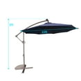 thumbnail image 5 of 10FT Patio Solar-Lighted 36 LED Cantilever Offset Umbrella Crank Tilt Outdoor (Base Not Include), 5 of 9