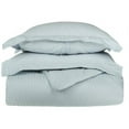thumbnail image 1 of 400 Thread Count Egyptian Cotton Full/ Queen Duvet Cover Set Stripe  Light Blue, 1 of 1