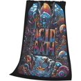 thumbnail image 3 of Acid Music Bath Flannel Blanket Air Conditioning Blanket Nap Blanket Sofa Throw Blanket Throw Blankets 60"X50", 3 of 6