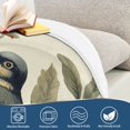 thumbnail image 4 of Yayeee Throw Blanket for Couch Soft Warm 50" x 60" Sofa Chair Bed Decoration, Green Birds, 4 of 7