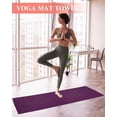 thumbnail image 2 of Purple Burlap Texture Yoga Towel for Hot Yoga Non Slip, Farmhouse Vintage Purple Yoga Mat Towel Absorbent Yoga Sweat Towels Microfiber Hot Yoga Blanket for Bikram Pilates 26"x70", 2 of 7
