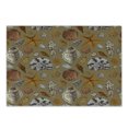 thumbnail image 1 of Ocean Cutting Board, Underwater Starfish Shell Mollusk Seaurchin Sea Horse Pearl Illustration, Decorative Tempered Glass Cutting and Serving Board, Small Size, Ginger Cinnamon Cocoa, by Ambesonne, 1 of 1