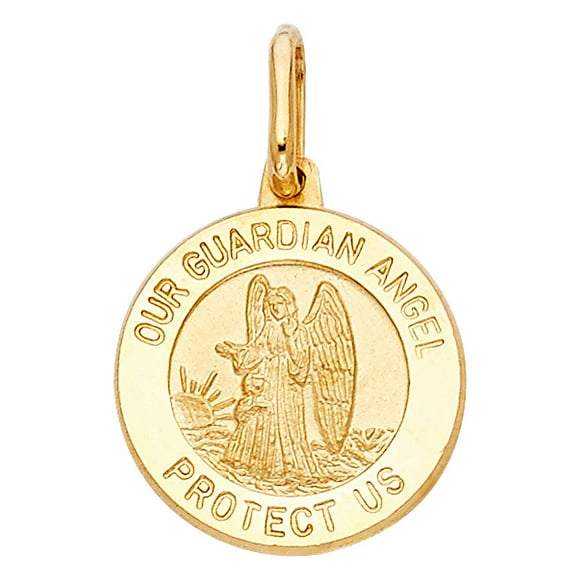 gold guardian angel pendants