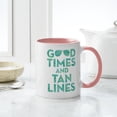 thumbnail image 4 of CafePress - Good Times Tan Lines Print - 11 oz Ceramic Mug - Novelty Coffee Tea Cup, 4 of 4