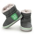 thumbnail image 3 of Baby Boys Girls Snow Boots, Toddler Infant Winter Warm Waterproof Prewalker Crib Shoes, 3 of 7