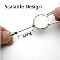 thumbnail image 4 of DESIGNICE 2026 New Keychain,Metal Durable Retractable Key Holder with Clip,D-Shaped Key Ring for Secure Carry,For Keys,Id Cards,Access Cards, 4 of 4