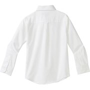 IZOD WHITE Boys' Long Sleeve Solid Button-Down Oxford Shirt, US 6