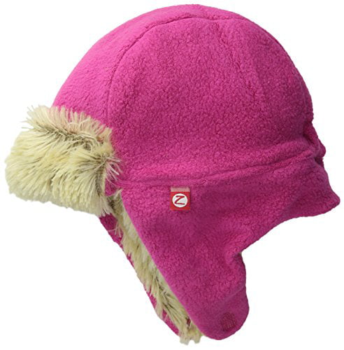 Zutano Baby Girls Cozie Fleece Furry Hat 
