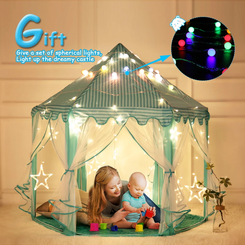 Princess Castle Play Tent for Girls, Indoor/Outdoor (LED Star Lights) Princess Castle Play Tent for Girls, Indoor/Outdoor (LED Star Lights)