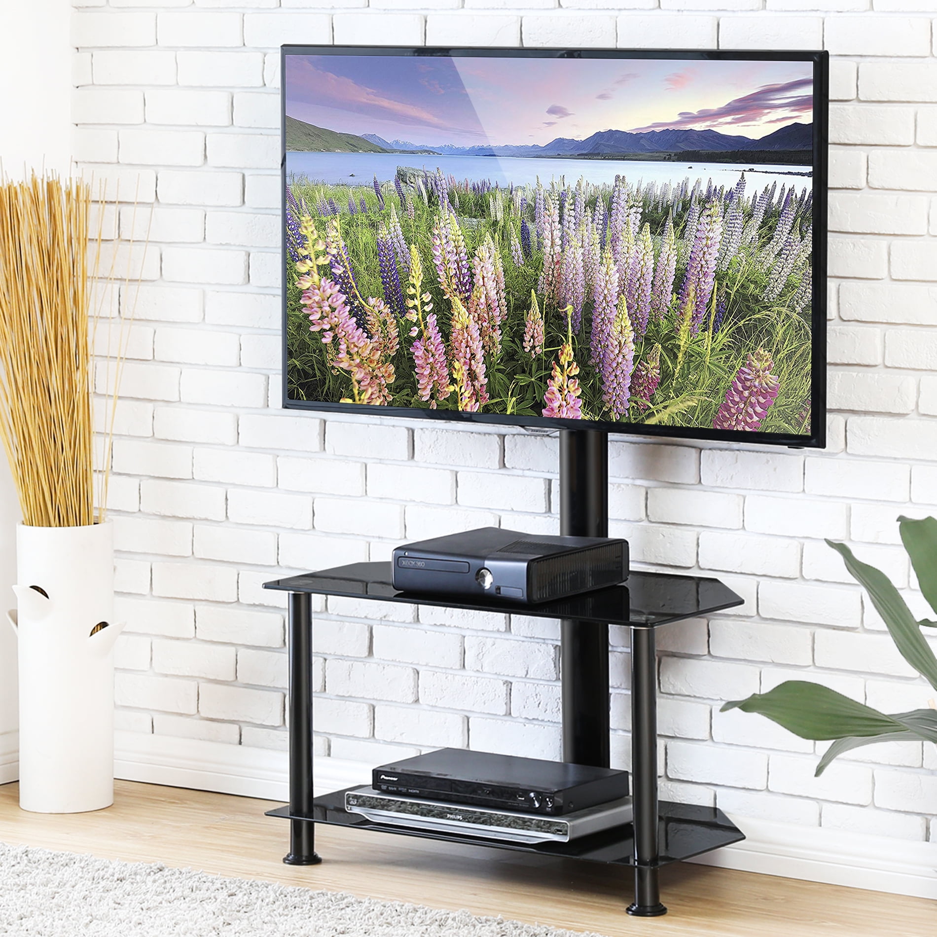 FITUEYES Floor TV Stand with Swivel Mount and Height ...
