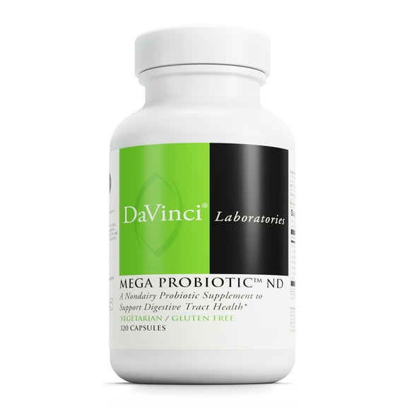 DaVinci Labs Mega Probiotic ND - Support Gut Health* - 120 Vegetarian Capsules