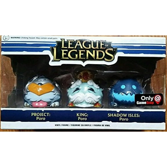 King Poro, Project Poro, Shadow Isles Poro - League of Legends Funko Vinyl 3-Pack Gamestop Exclusive
