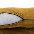 thumbnail image 3 of DREAMSIDEA Orange Chaise Lounge Indoor Furniture Upholstered Corduroy Sofa Counch with Armrest for Living Room,Bedroom, 3 of 9