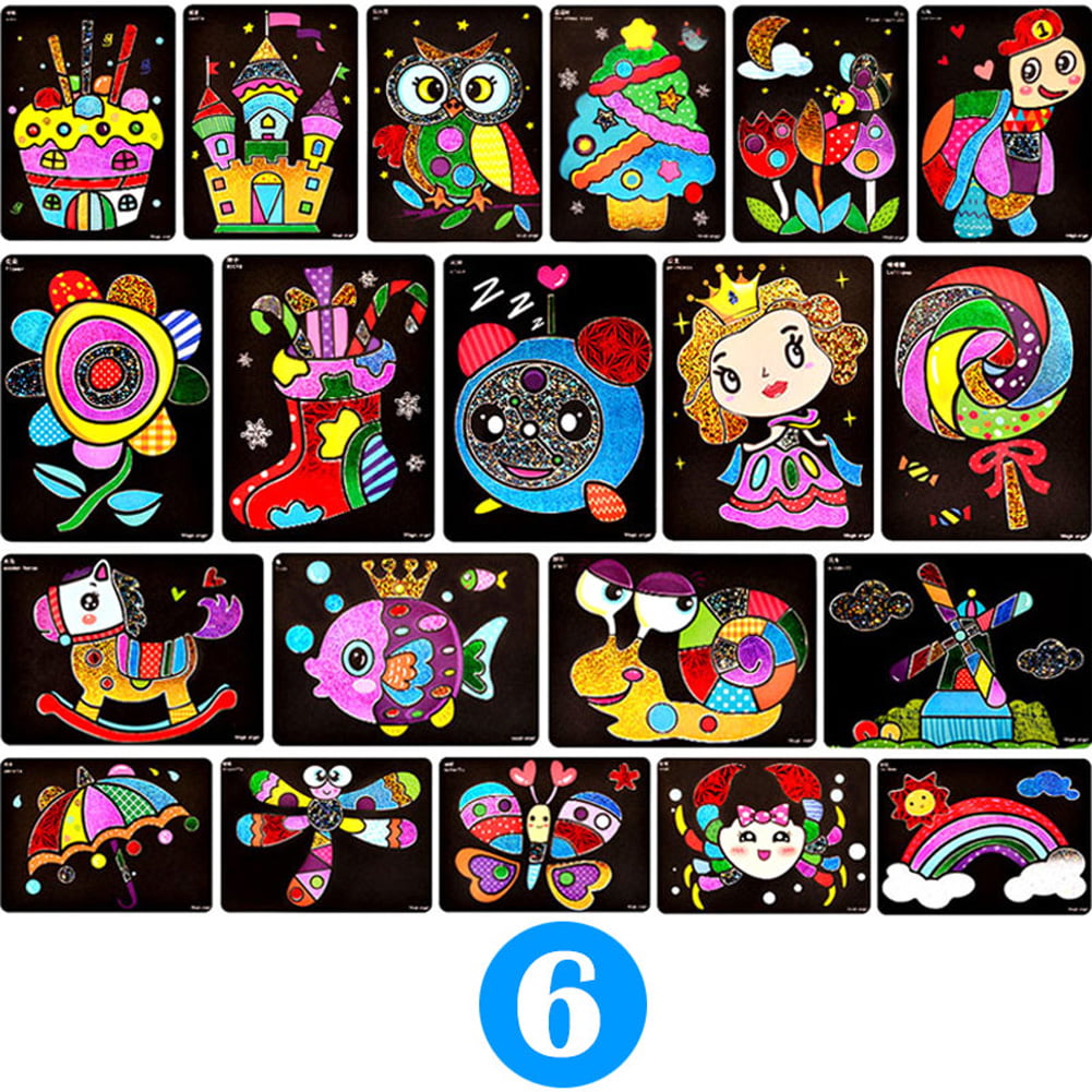 Activity Craft Art Stickers 3 Princess Mosaic Sticker Sets 4 Designs 700 