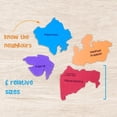 thumbnail image 3 of Mapa de Puzzle Toy Imagimake Mapology de la India con capitales estatales, 3 of 9