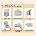 thumbnail image 6 of AYktou Packing Cubes-M Size Clothes Storage Bag with Durable Breathable Mesh Top,Portable Fabric Suitcase Organizer with Reinforced Handle for Clothing,Blanket,Bed Sheets,Pillows, 6 of 7