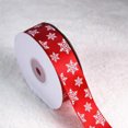 thumbnail image 3 of Christmas Ribbon Fashion Xmas Tree Snowflake Print DIY Fabric Gift Wrap Ribbon Crafts Ribbon, 3 of 6