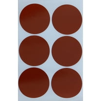 Royal Green, Round 2" inch  50mm Write on labels, two inch Label stickers, Brown,  72 Pack