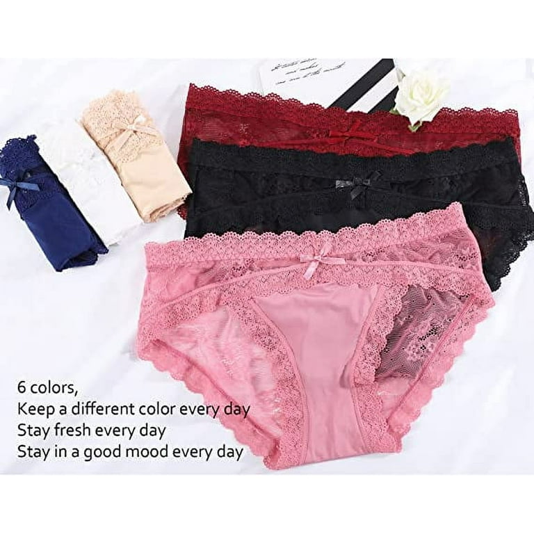 Levao Women Sexy Underwear Lace Bikini Panties Hipster Panty Multipack S-XL  : : Clothing, Shoes & Accessories