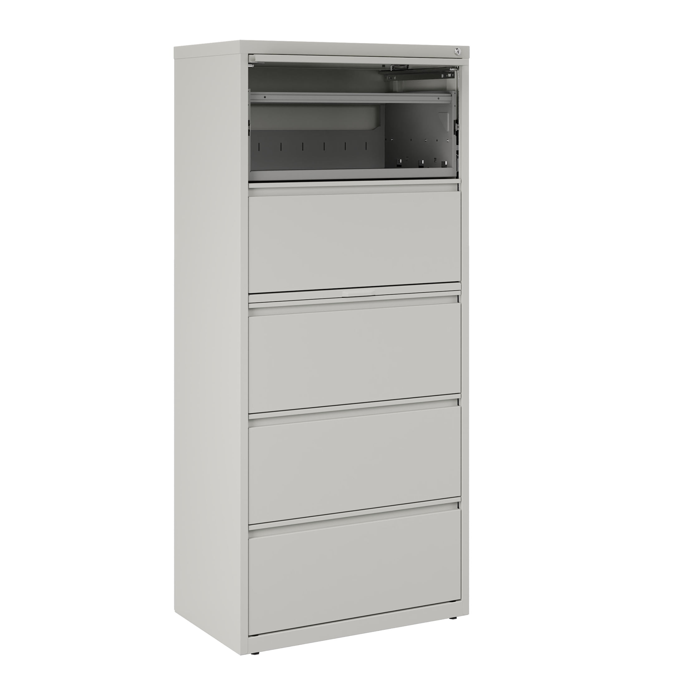 Hirsh 30 inch Wide 5 Drawer Metal Lateral File Cabinet for Home and Office, Holds Letter, Legal and A4 Hanging Folders, Gray
