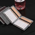thumbnail image 3 of Pattern Leather Metal Cigarette Case Holds 20 Cigarettes, 3 of 3