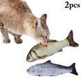 thumbnail image 1 of 2PCS Fish Cat Toy Interactive Simulated Realistic Plush Catnip Toy Cat Chew Toy, 1 of 10