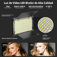 thumbnail image 3 of "Luz Led De Video Fotografía Con Batería Profesional 600 Leds Rgb Belug, Negro ", 3 of 5
