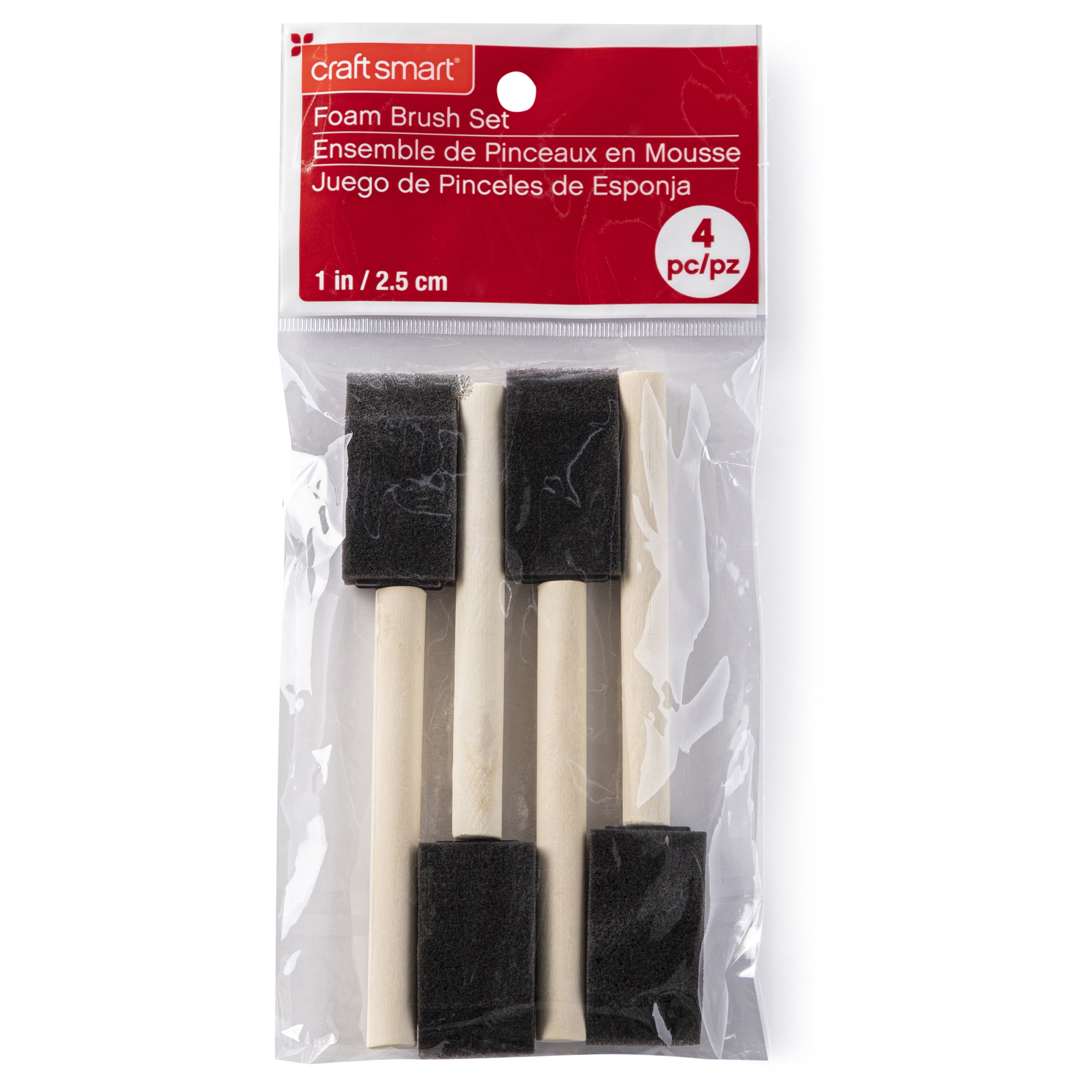 Craft Smart 1" Foam Brush Set, 24 Pack