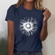 thumbnail image 2 of Tops Cortos para las Mujeres Blusas Impresas Manga Corta Cuello Redondo, Tops de Blusa para las Mujeres Primavera Verano Casual, 2 of 4