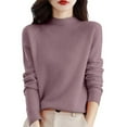 thumbnail image 3 of Aoiroe Light Sweaters for Women Soft Sweaters for Women Long Sleeve Casual Fall Winter Knit Pullover Women'S Pullover Sweaters Oversize Sweater Dress Fitted Sweater Womens Warm Sweaters 2XL, 3 of 9
