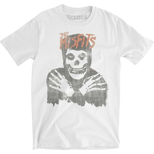 Misfits - Misfits Men's Distressed Classic Skull Slim Fit T-shirt ...