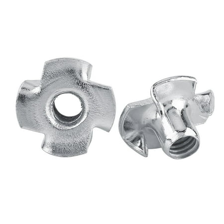 

Metal Steel T Nut Four pronged Tee Nuts Woodworking Tools Part (M4x50pcs)