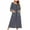 Blue, variant on Mrat Women Lingerie Plus Size Set Summer Comfortable Crewneck Lightweight Robes for Women Womens Cotton Pajamas Plus Size Nightgowns for Ladies Nightdress Loose Short Sleeved Black_D M