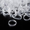 thumbnail image 4 of 2000 Uds. Coleteros transparentes para el cabello, cuerda elástica, banda de goma para mujeres y niñas, soporte para cola de caballo, accesorios para, 4 of 5
