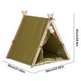 thumbnail image 2 of Tienda para mascotas tela Oxford tienda para gatos casa nido para gatos estable lavable tienda de madera para perros y gatos, 2 of 9