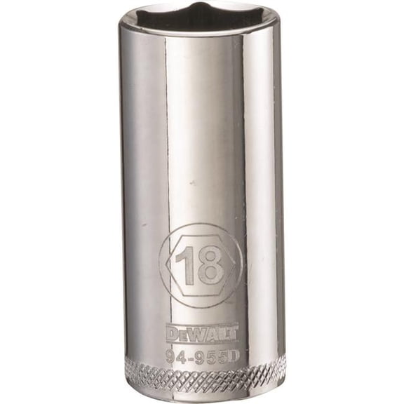 Stanley Tools 227860 18mm Deep Socket - 0.37 in. Drive