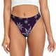 thumbnail image 1 of Balery Snowflake Gradient Purple Tangas de Algodón para Mujer con Estampado – Ropa Interior Sexy, Transpirable, G-string-X-Small, 1 of 6